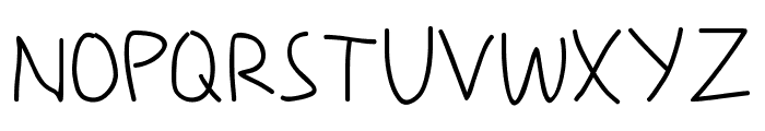 My-Scrawl Font UPPERCASE