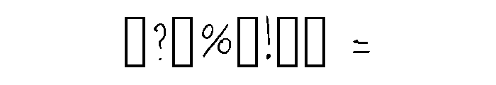 My Ugly Handwriting Regular Font OTHER CHARS