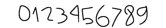My Ugly Handwriting Regular1 Font OTHER CHARS