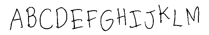 My Ugly Handwriting Regular Font UPPERCASE