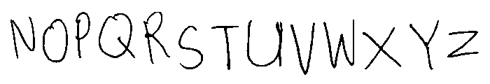 My Ugly Handwriting Regular Font UPPERCASE