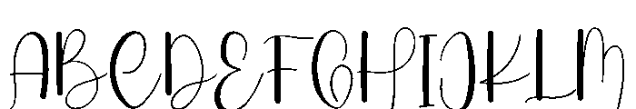 My Way Font UPPERCASE