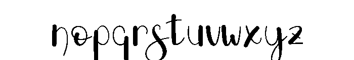 My Way Font LOWERCASE