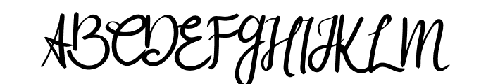 My Zafira Font UPPERCASE