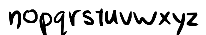My awesomness handwriting Font LOWERCASE