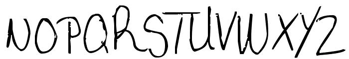My very own handwriting. Font UPPERCASE