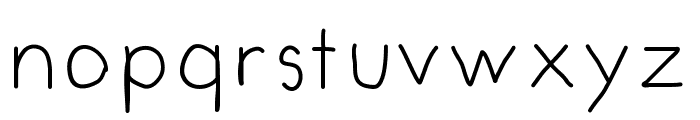 MyFirstFont Font LOWERCASE