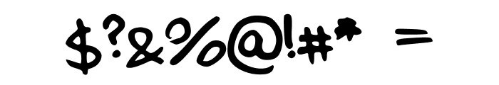 MyHandwritingSucks Font OTHER CHARS