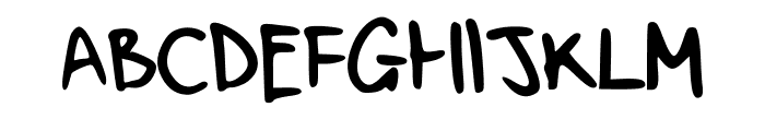 MyHandwritingSucks Font UPPERCASE