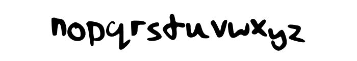 MyHandwritingSucks Font LOWERCASE