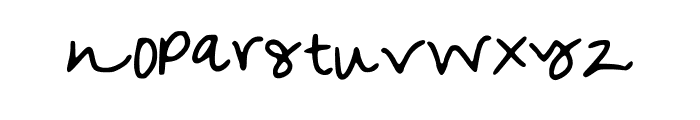 MyOwn Font LOWERCASE