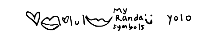 MyRandaSymbols Font OTHER CHARS