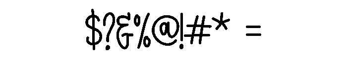 MySkinnyType Medium Font OTHER CHARS