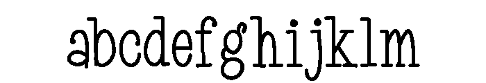 MySkinnyType Medium FONT