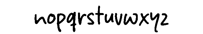 MyWorking Font LOWERCASE