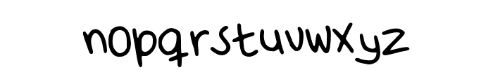My_Unprofessional_Handwriting Font LOWERCASE