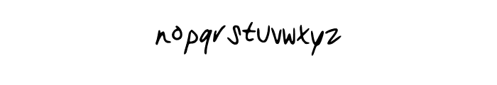 My_handwriting Font LOWERCASE