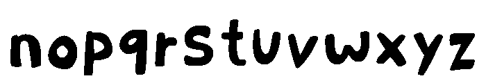 Myfontybb Regular Font LOWERCASE