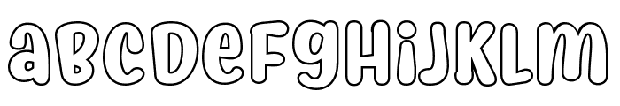 Myfrida Hollow Font LOWERCASE