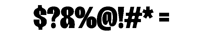 Myntro Demo Bold Font OTHER CHARS