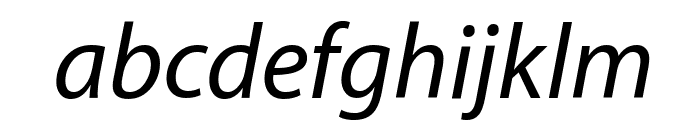 Myriad Apple MediumItalic Font LOWERCASE