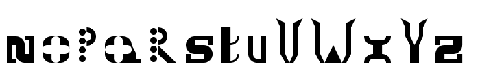 Mysterious Buschfort Regular Font LOWERCASE