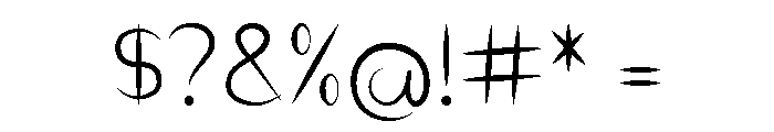 Mysterium Regular Font OTHER CHARS