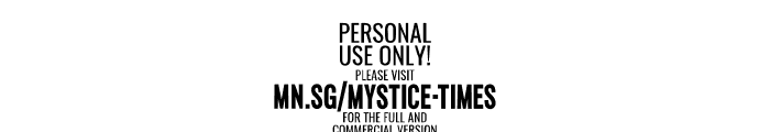 Mystice Times PERSONAL USE Regular Font OTHER CHARS