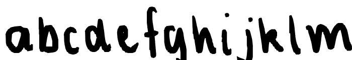 my normal handwriting Font LOWERCASE