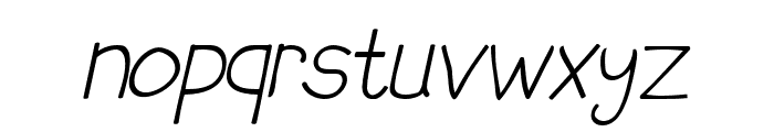 my special angel Italic Font LOWERCASE
