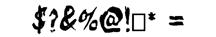 myfont Medium1 Font OTHER CHARS