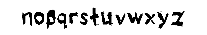 myfont Medium1 Font LOWERCASE