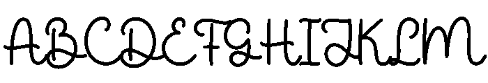 myheart1 Font UPPERCASE