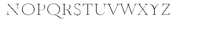 Mynaruse Thin Font UPPERCASE