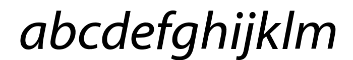 Myriad Web Pro Italic Font LOWERCASE