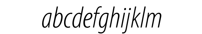MyriadPro-LightCondIt Font LOWERCASE