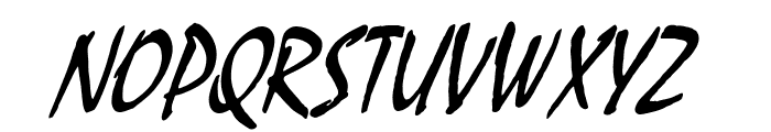 Mystic Condensed Italic Font UPPERCASE