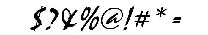 Mystic Italic Font OTHER CHARS