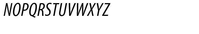 Myriad Condensed Italic Font UPPERCASE