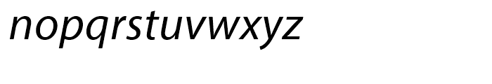 Myriad Italic Font LOWERCASE