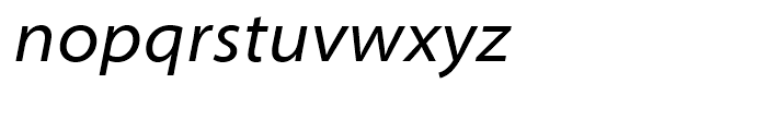 Myriad Semi Extended Italic Font LOWERCASE