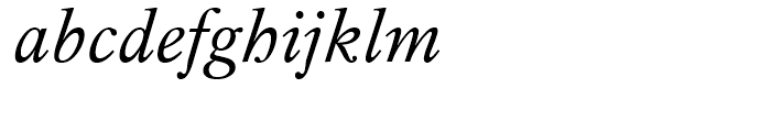 Mysl Italic Font LOWERCASE