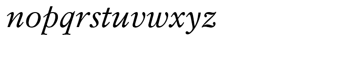 Mysl Italic Font LOWERCASE