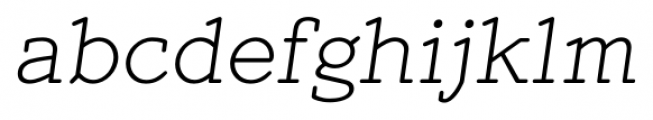 Mymra Forte Light Italic Font LOWERCASE