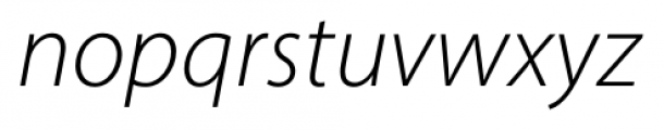 Myriad Hebrew Cursive Light Italic Font LOWERCASE