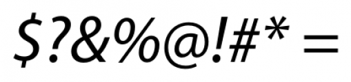 Myriad Pro Italic Font OTHER CHARS