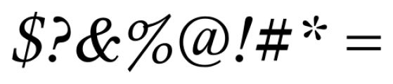Mysl Italic Font OTHER CHARS