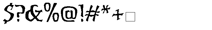 MYS Peripatetic Font OTHER CHARS