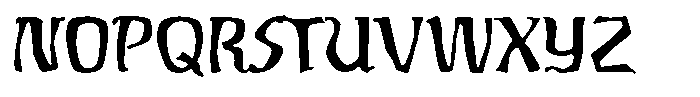 MYS Peripatetic Font UPPERCASE