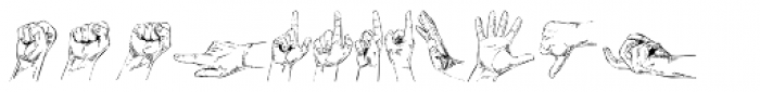 My Hands Font UPPERCASE
